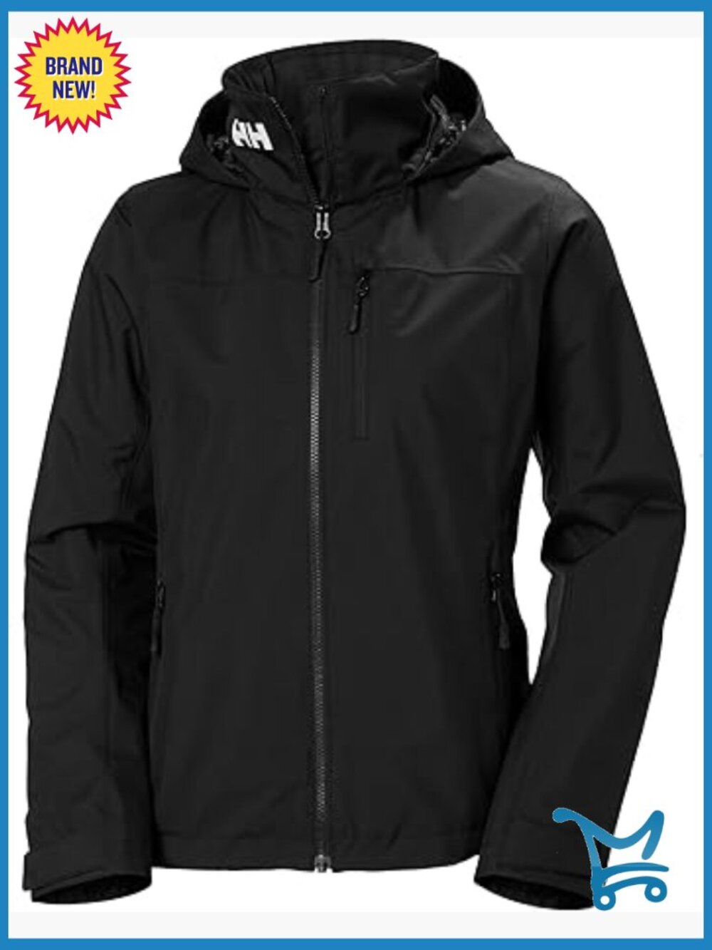 Crew Hooded Midlayer Jacket - Waterproof Fleece Lined Women's Sailing Coat